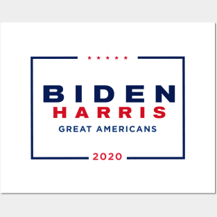 Biden Harris 2020 - Great Americans Posters and Art